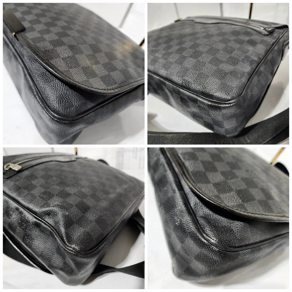 Louis Vuitton Damier Graphite Renzo Messenger Bag Grey/Black